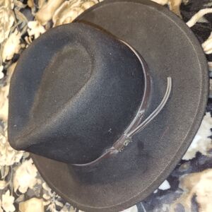 Scala Black Fedora Hat
